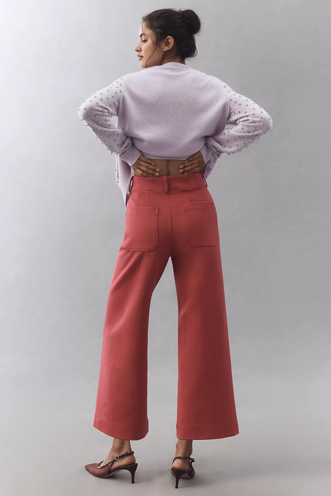 Colette Knit Crop Wide-Leg Pants by Maeve | Anthropologie (US)