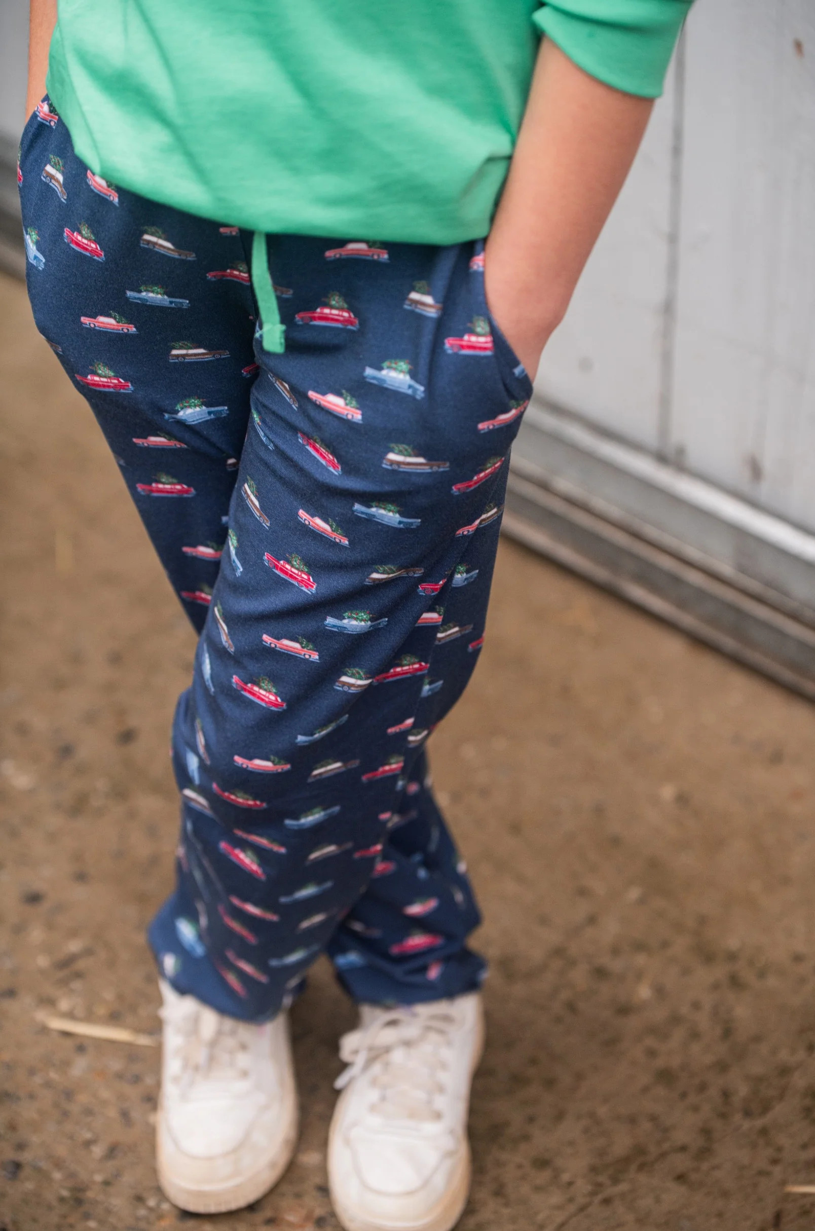 Kids Lounge Life Pant with Christmas Car Print | PRODOH