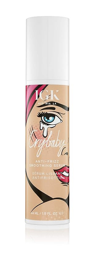IGK CRYBABY Anti-Frizz Smoothing Serum, 1.5 Fl Oz | Amazon (US)