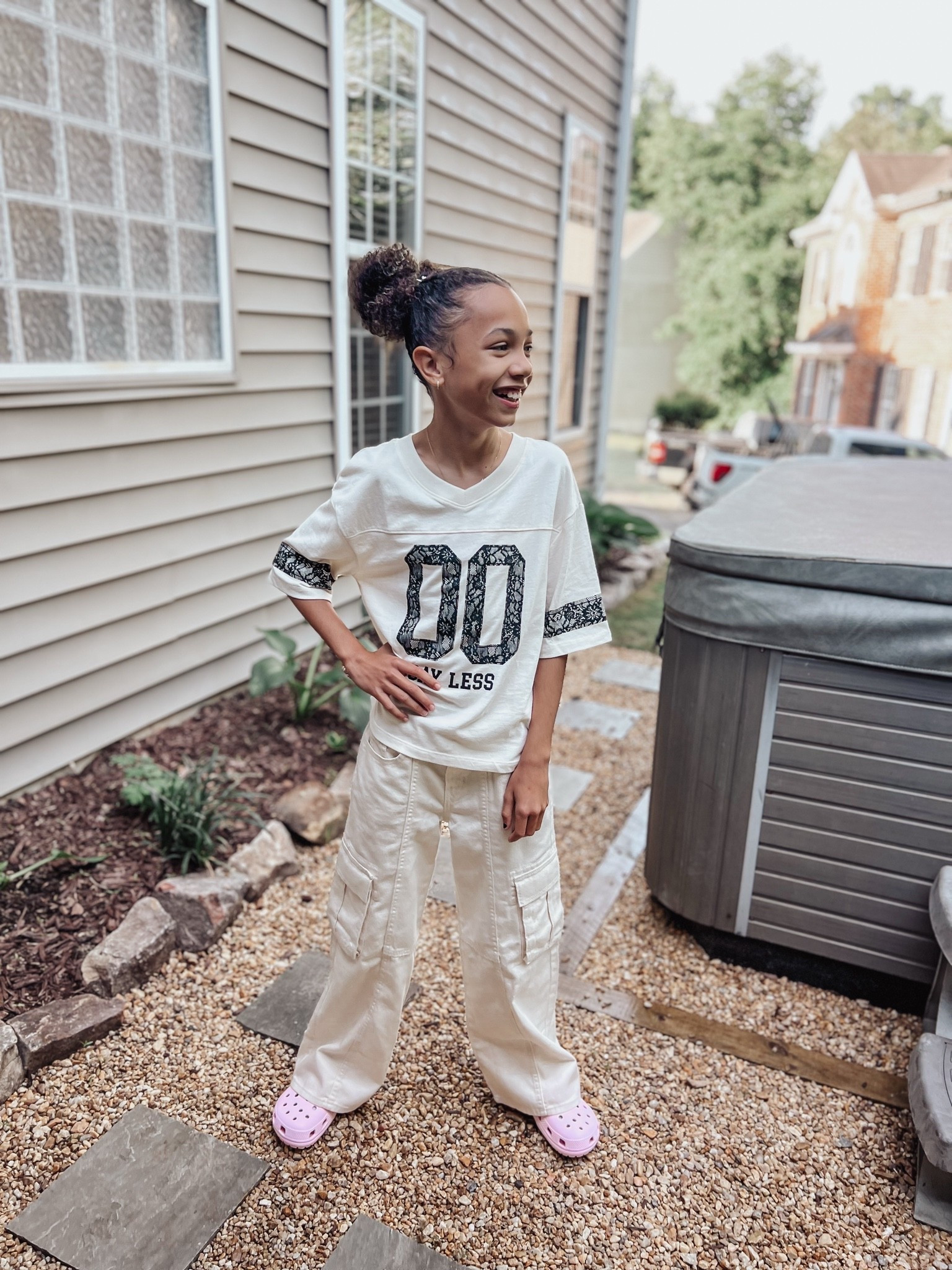 Cute Old Navy preteen outfit 
Middle school outfit inspo 
Oversized tee 
Baggy cargo pants

#LTKootd #LTKgrwm #LTKKids