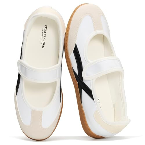 Project Cloud Mary Jane Shoes, Comfortable Fashion Sneakers for Women White | Amazon (US)