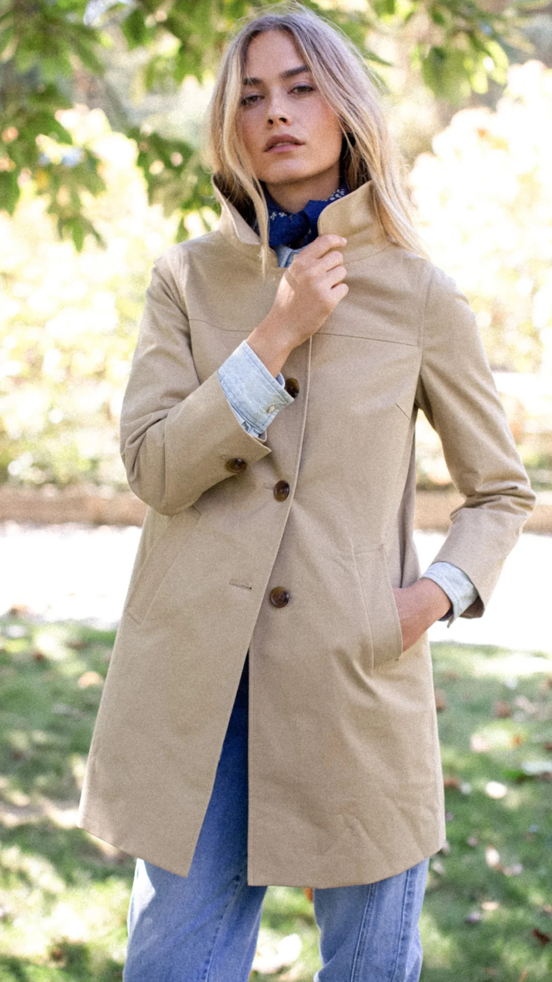 Marea Trench Coat - Khaki | Marea