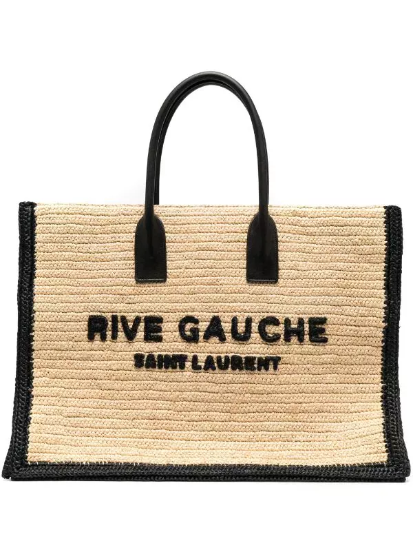 Saint Laurent Rive Gauche Straw Tote Bag - Farfetch
