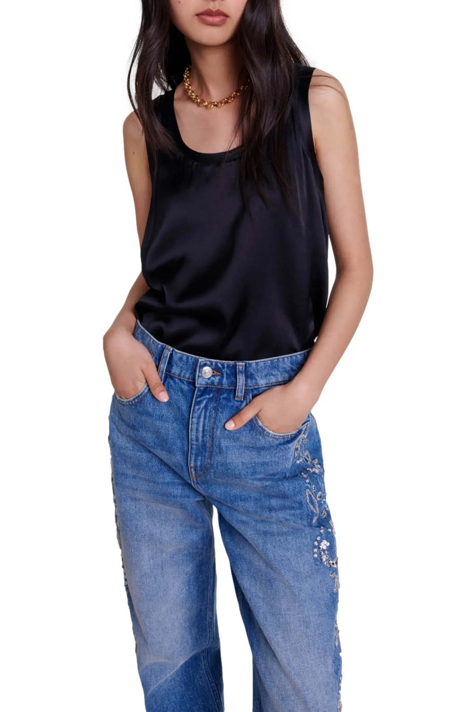 maje Silk tank top (Women) | Nordstrom | Nordstrom