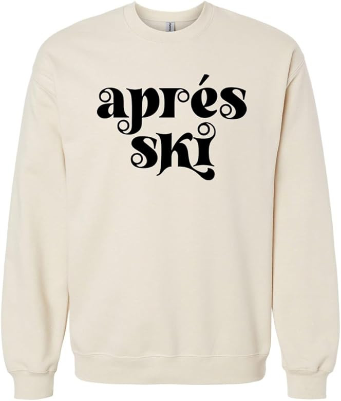 Adult Apres Ski Comfy Sweatshirt, Cozy Men's Fit, Lightweight | Amazon (US)