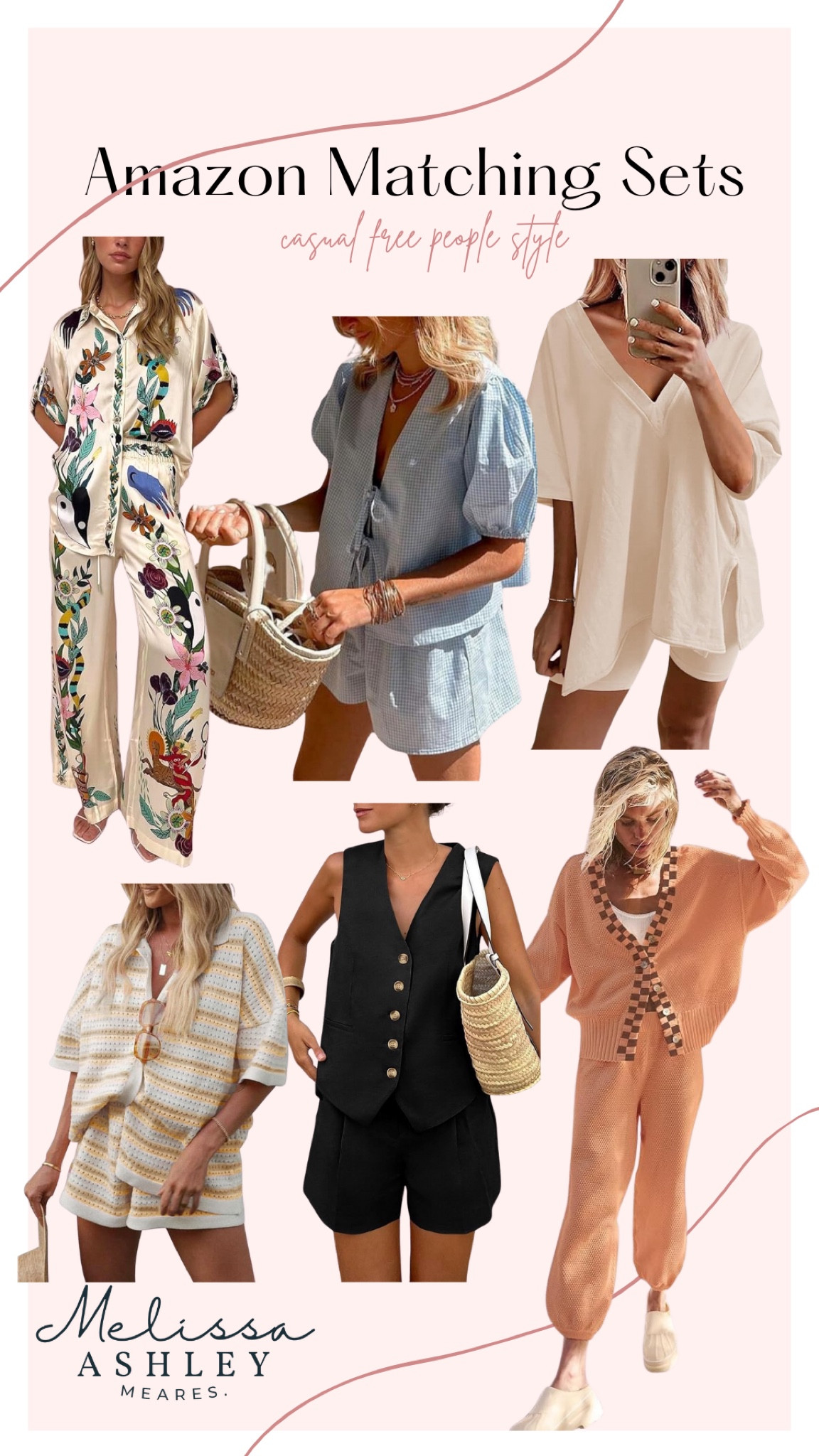 Cute and casual Amazon matching sets 

#amazonfinds #founditonamazon #amazonfashion #inspiredoutfits #styleinspo #summerstyle #freepeopleinspo #freepeoplestyle #anthrostyle #anthroinspired #looksforless #primedaysales

#LTKSeasonal #LTKFindsUnder100 #LTKStyleTip