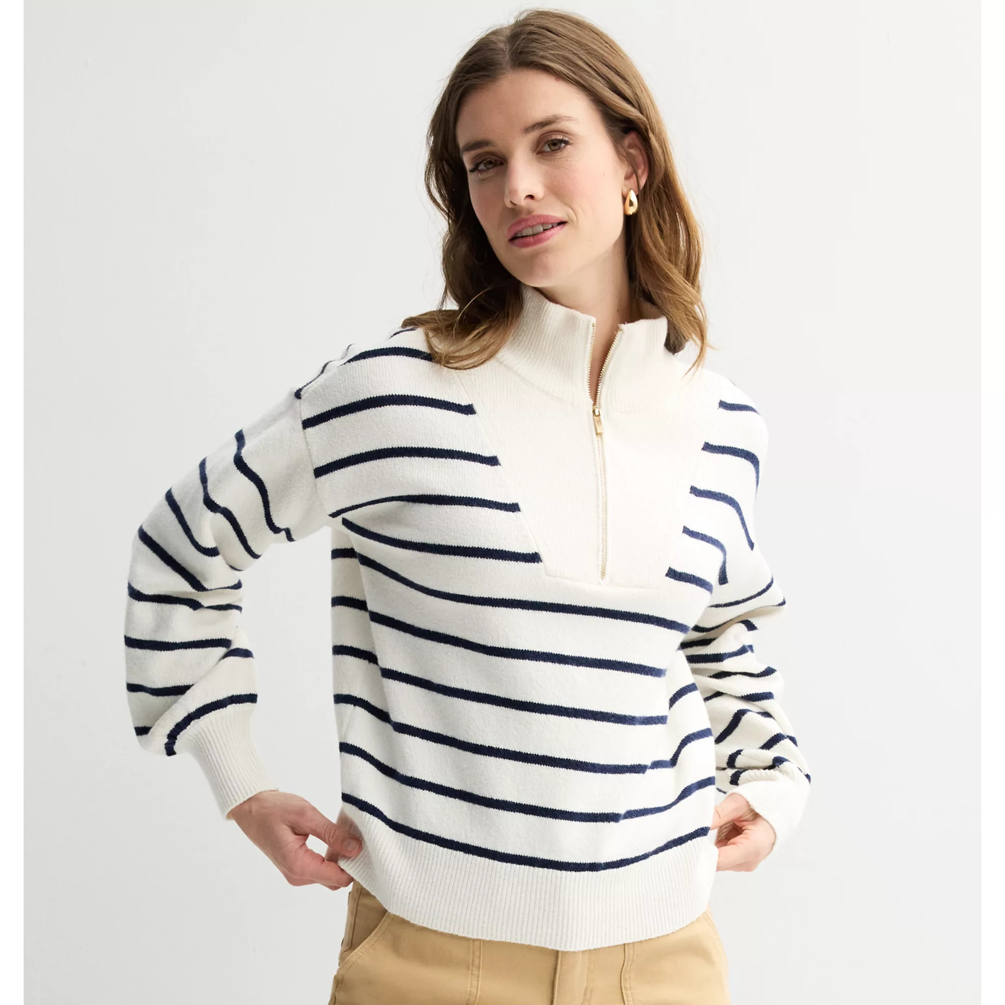Women's Draper James Quarter Zip Pullover Sweater | Kohl's