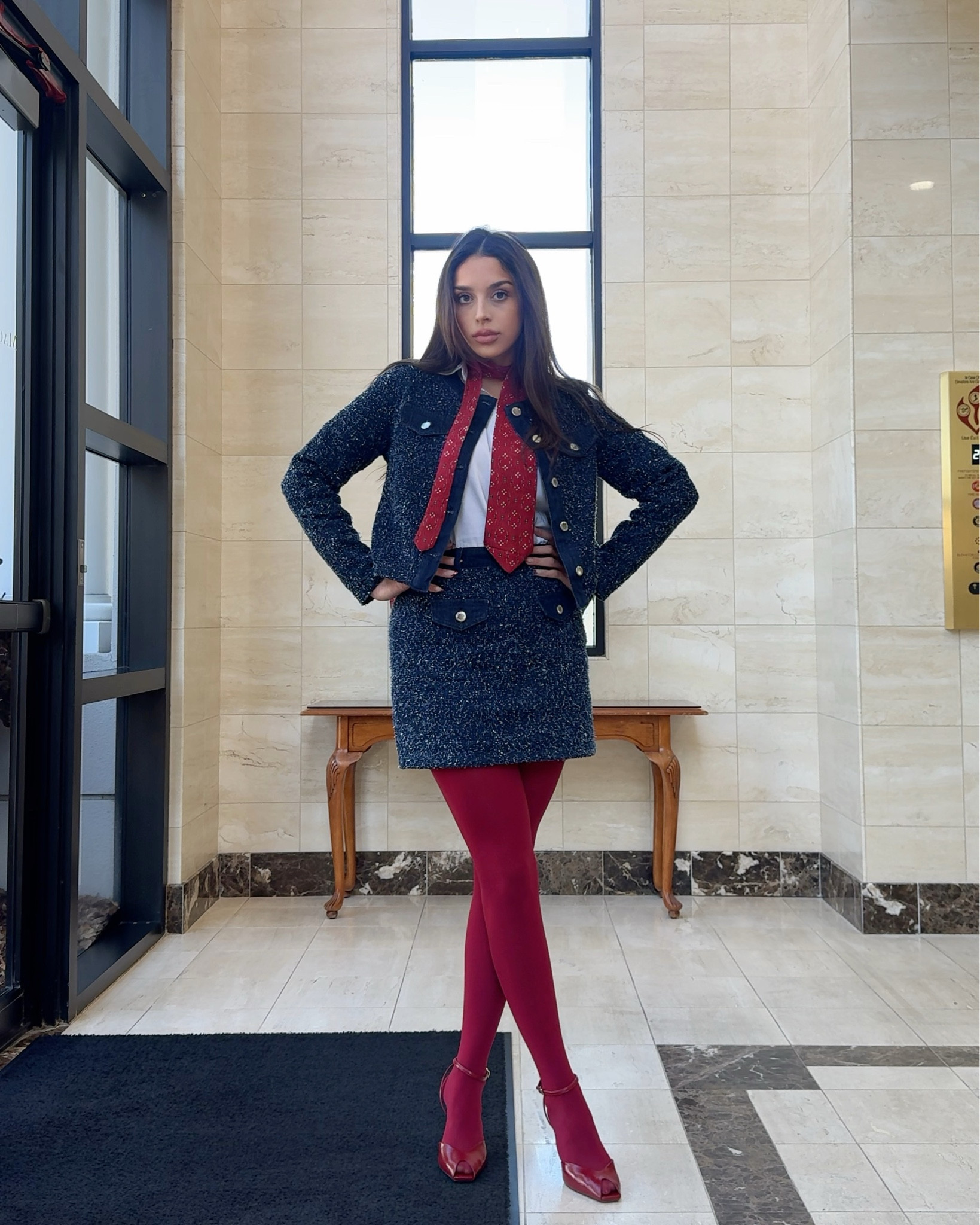 I’m gagged this look is now on sale for less than $100. 😅 

The tie is my favorite vintage find from a thrift shop. Use it as a scarf as an effortless way to raise your style 🥰

Feel so confident and chic at work 🥰 

#LTKWorkwear #LTKSaleAlert #LTKootd