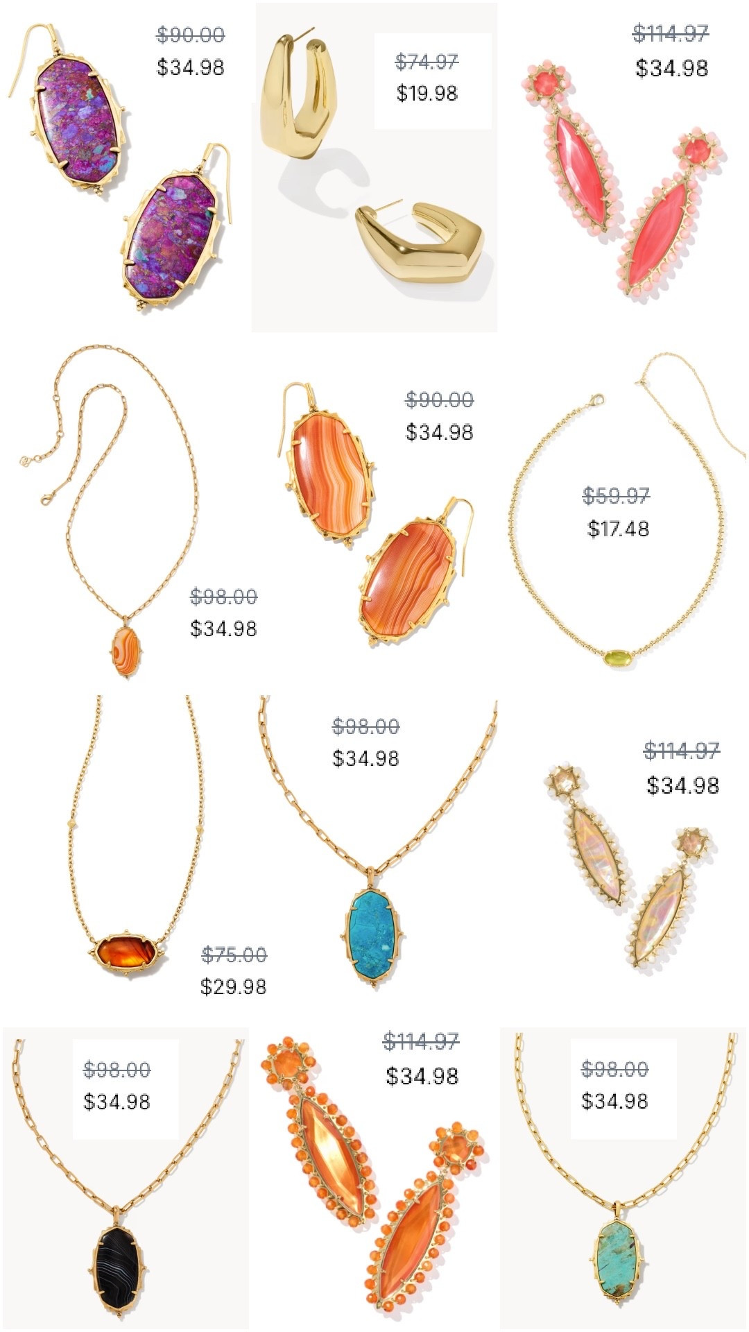 These Kendra Scott jewelry deals were wild so I wasn’t shy loading up. Extra 30% off 2 markdowns, 40% off 3, or extra 50% off 4+ markdowns! These are the pieces I ordered- all come in multiple colors. 

#LTKSaleAlert #LTKOver40 #LTKFindsUnder50