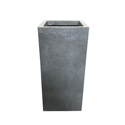 KANTE  Extra Large (65+-Quart) Slate Gray Concrete Planter with Drainage Holes | Lowe's
