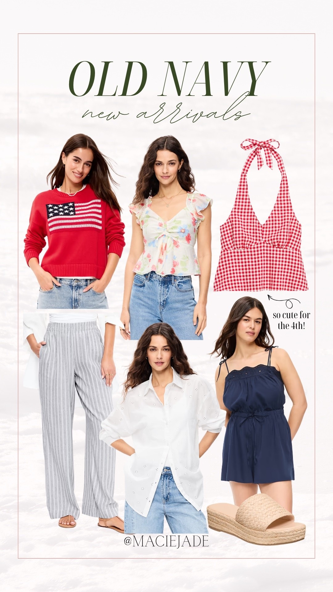 Old Navy new arrivals I’m eyeing! 😍

summer outfits, summer outfit, 4th of July outfits, July 4th outfits, Americana outfits, summer fashion, summer staples, summer tops, midsize friendly, midsize approved, midsize outfits, midsize fashion

#LTKSeasonal #LTKMidsize