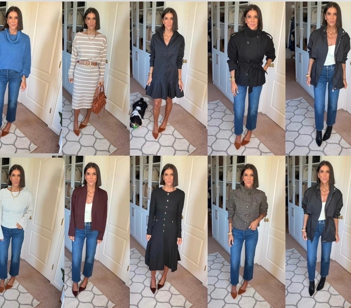 Amazon new releases! I’m 5’5 and in size small in all except tank. Size xs in that. Size 24 in Levi jeans