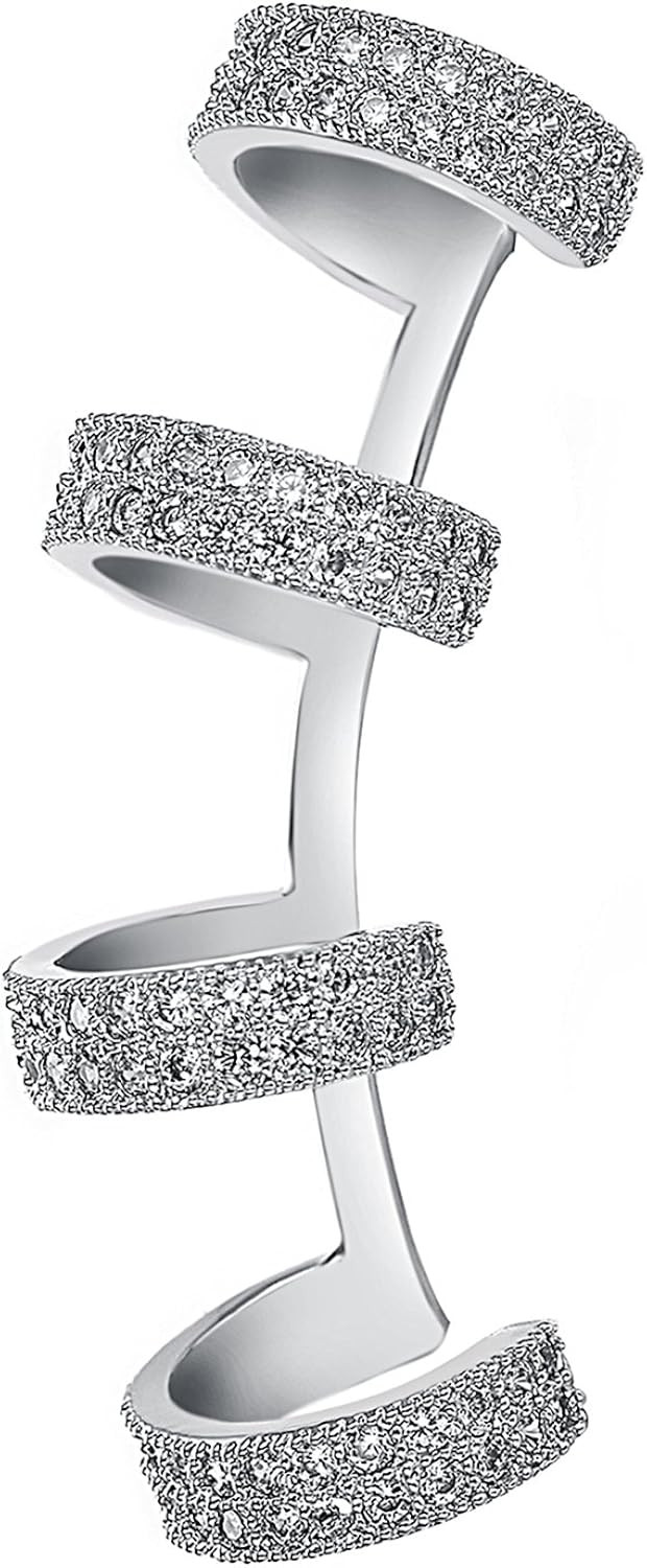 Cuff Earrings White Gold | Amazon (US)