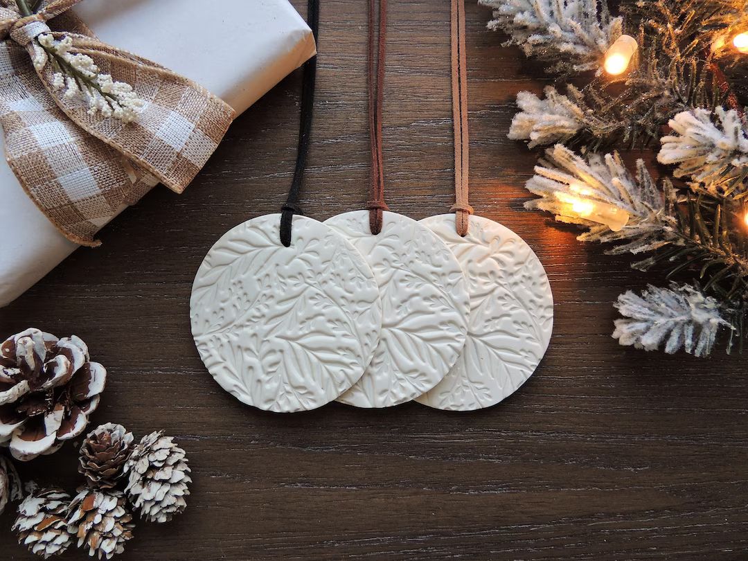 Scandinavian Christmas Ornament  Minimalist Ornament  Clay - Etsy | Etsy (US)