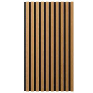 AcousticPro 1 in. x 1 ft. x 8 ft. Noise Cancelling Traditional MDF Sound Absorbing Panel in Honey Maple (2-Pack) | The Home Depot