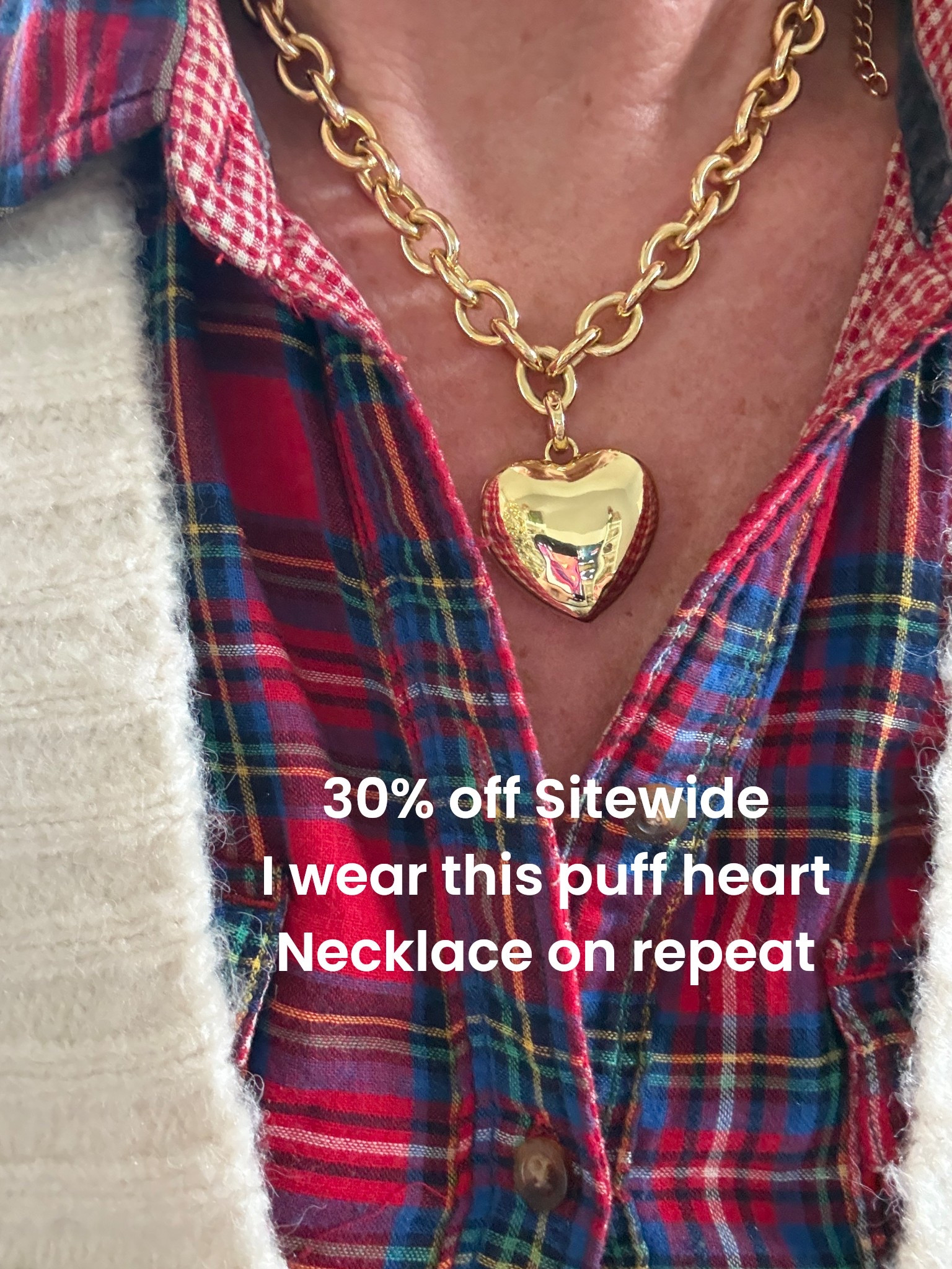 Great Gift Idea🎁

🚨Sale alert  
30% off sitewide with code BlkFRzi30
Good until 12/2

Gold or silver puff heart
Gold or silver chunky chain

I also linked some other favorites 
I wear on repeat! 

Plaid shirt (old) linked similar

Striped cardigan Amazon find on sale fits tts





#LTKSaleAlert #LTKGiftGuide #LTKCyberWeek
