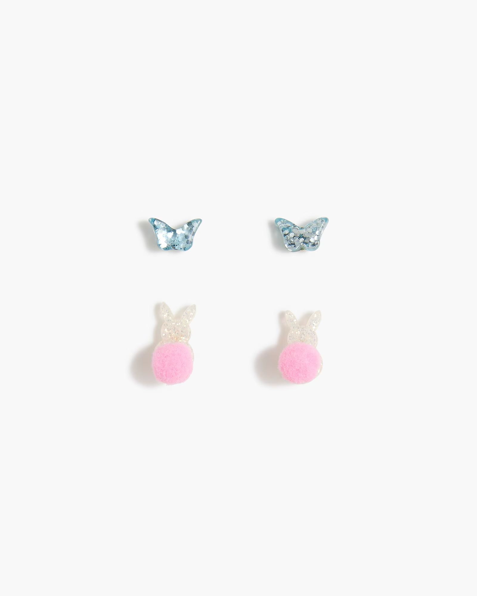 Girls' bunny and butterfly earrings set-of two | J.Crew Factory