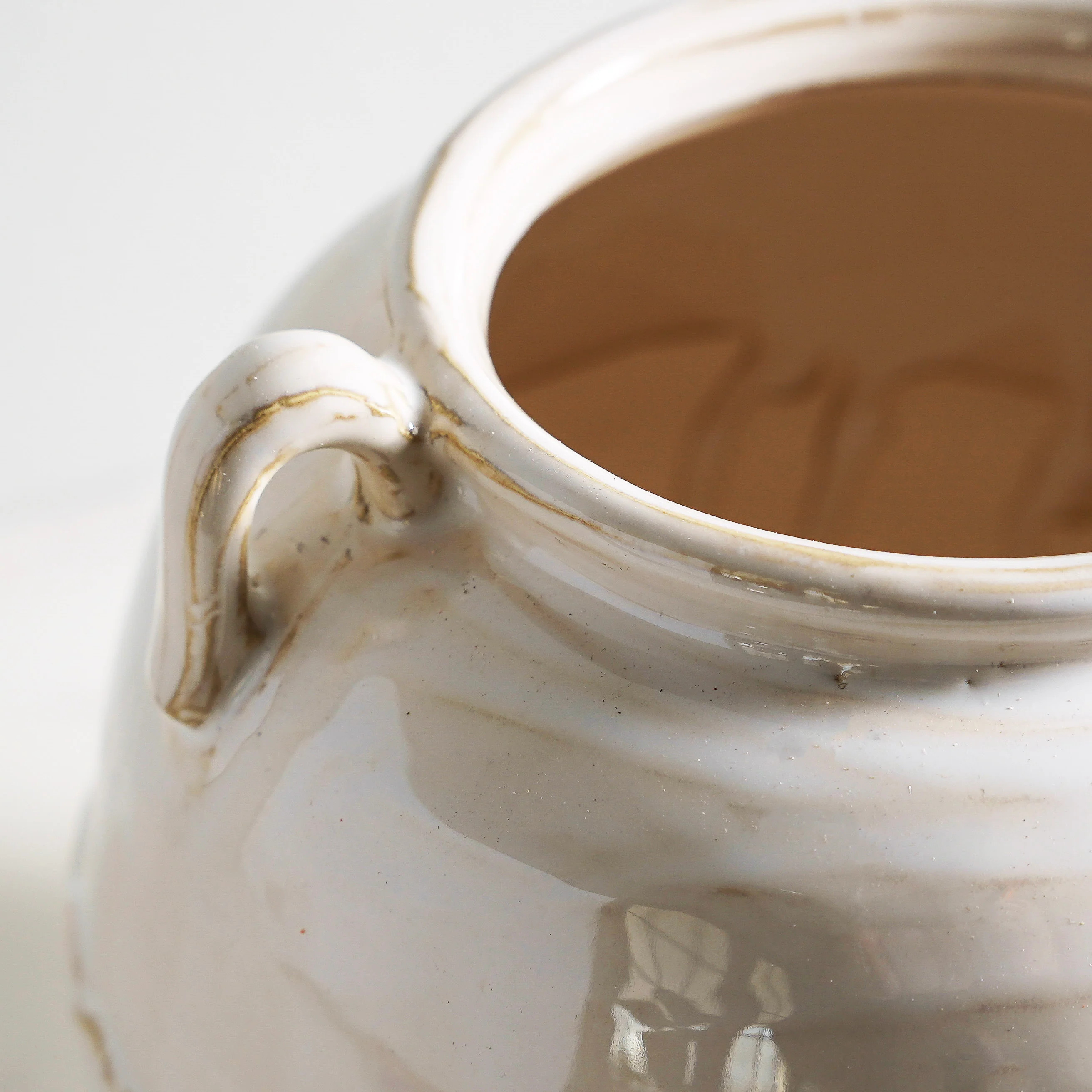 Willow Link Ceramic Vase with Handles | MJHome