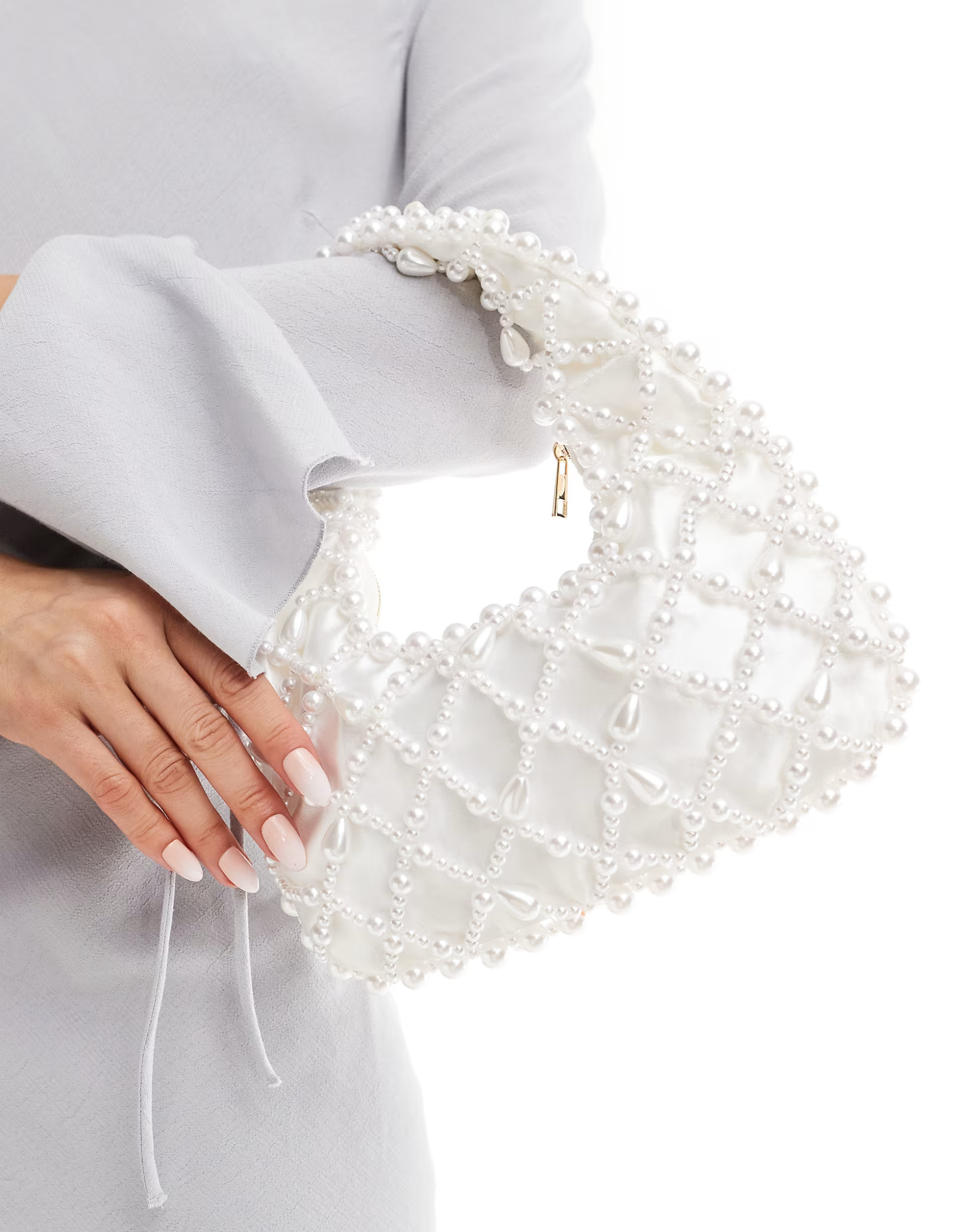 True Decadence embellished shoulder bag in white | ASOS | ASOS (Global)