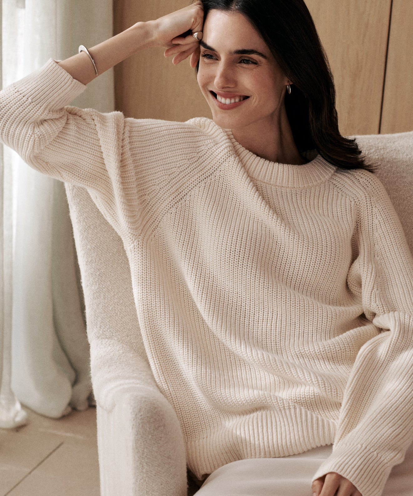 Cotton Fisherman Sweater | Jenni Kayne