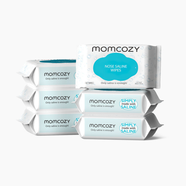 Momcozy Nose Saline Baby Wipes (6 Pack) in White | Babylist