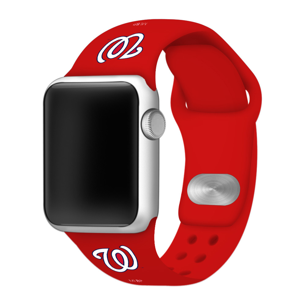 Red Washington Nationals 42-44mm Apple Watch Sports Band | Fanatics
