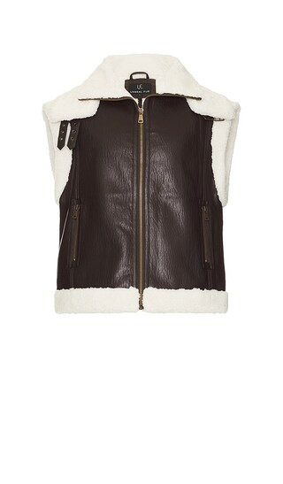 Unreal Fur Leather Master Control Vest in Brown. - size S | Revolve Clothing (Global)