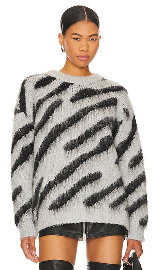 Luisa Sweater in Grey & Black | Revolve Clothing (Global)