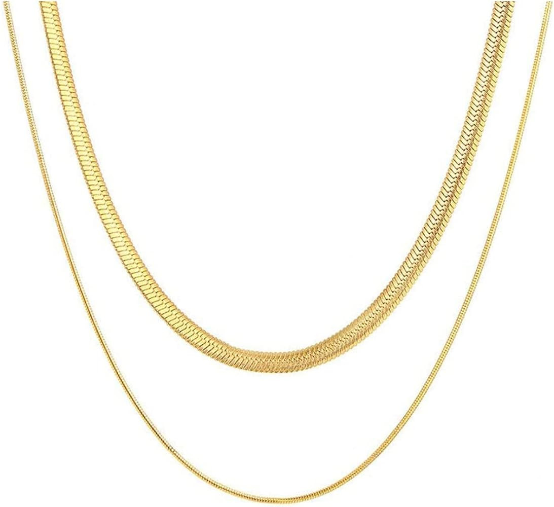 Natural Freshwater Baroque Pearl Necklace 14K Gold Plated Dainty Choker Necklace for Women Girls ... | Amazon (US)