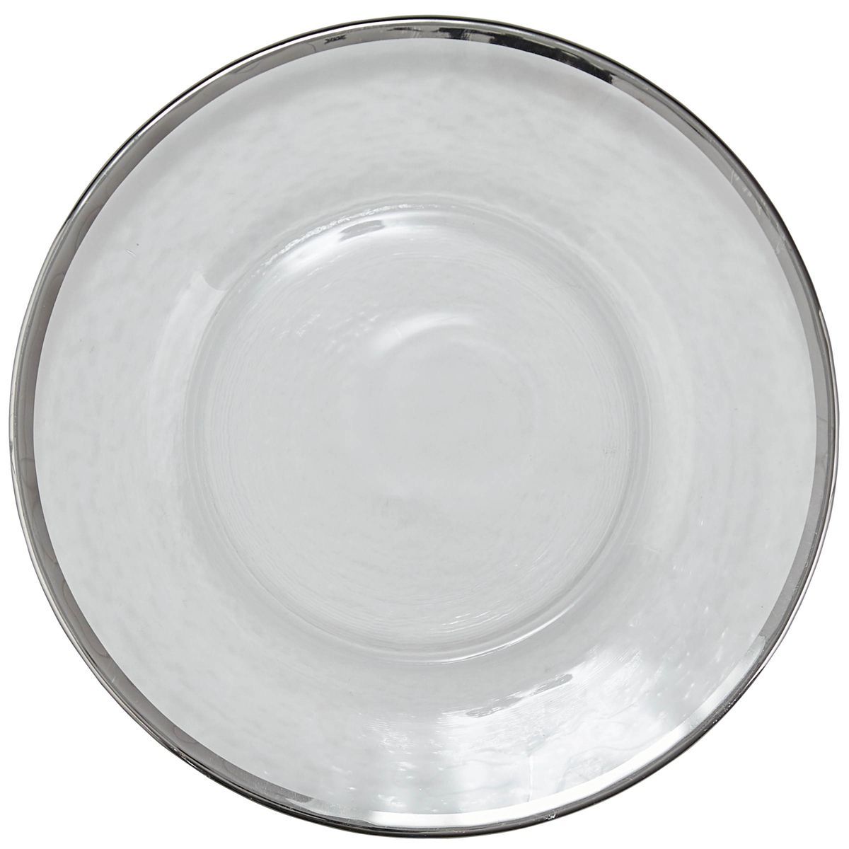 Split P Metallic Rim Silver Glass Salad Plate | Target
