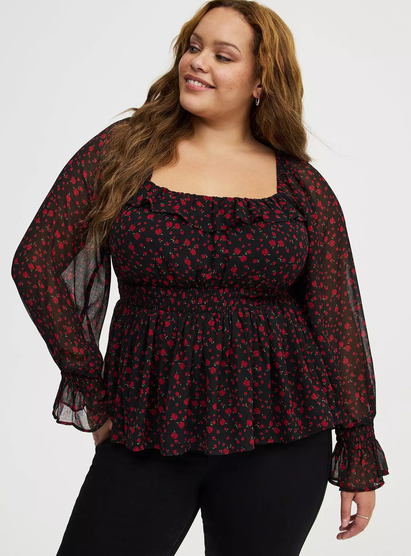 Ruffle Smocked Waist Top | Torrid (US & Canada)