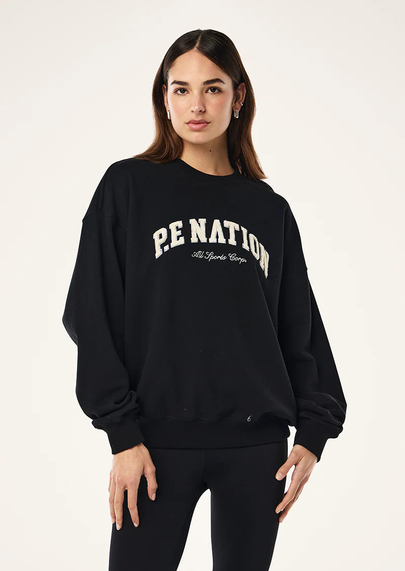 HERITAGE SWEAT IN BLACK | P.E Nation AU