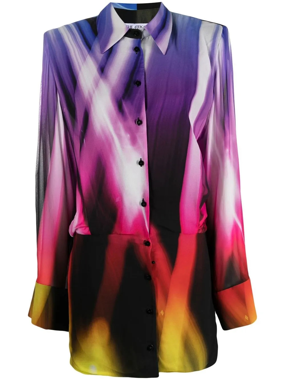 abstract-print shirtdress | Farfetch Global