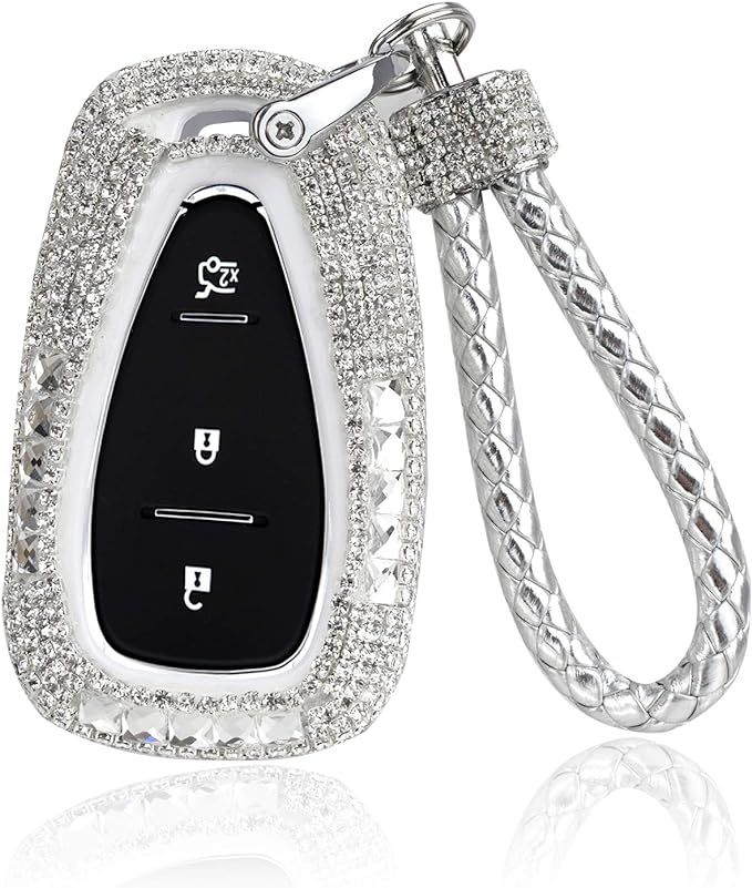 PGTOPONE Chevrolet Luxury Bling Rhinestone Crystal Diamond Key Fob Cover case Shell Protector Key... | Amazon (US)