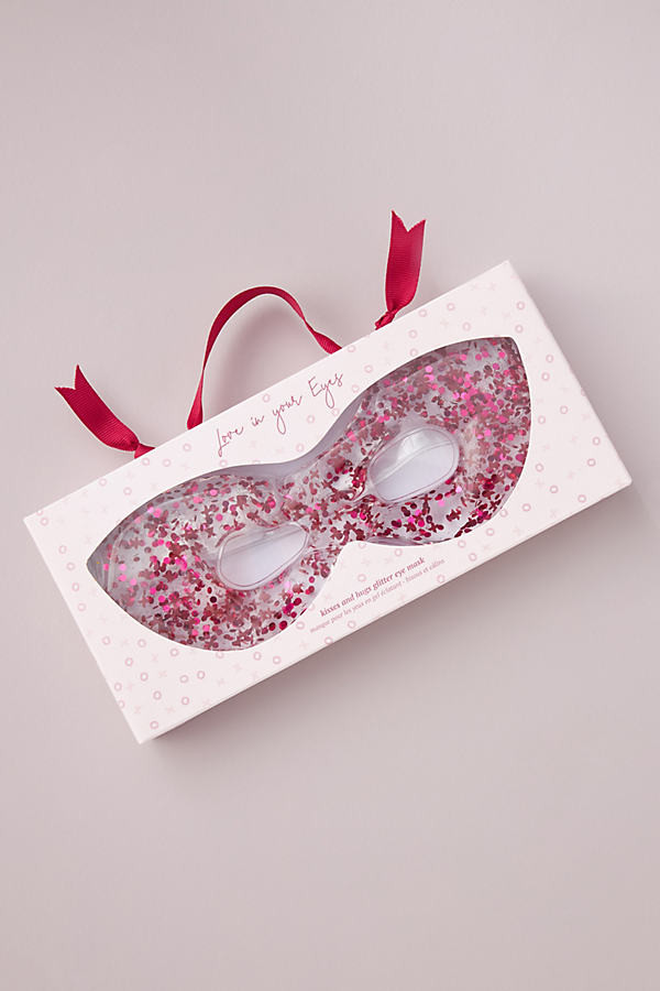 Love In Your Eyes Glitter Gel Eye Mask Set By Anthropologie in Pink | Anthropologie (US)
