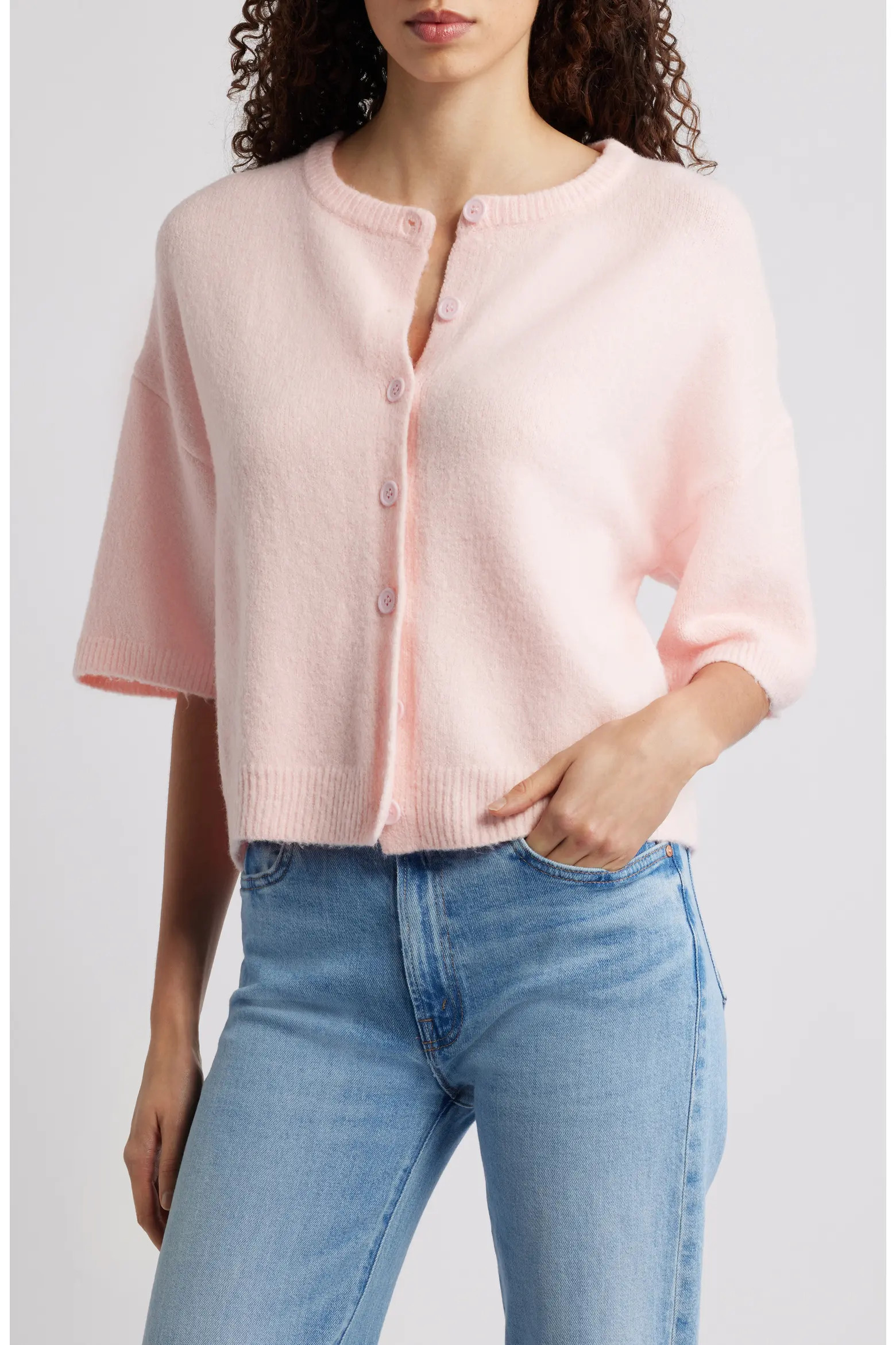 Lilith Elbow Sleeve Cardigan (Women) | Nordstrom | Nordstrom