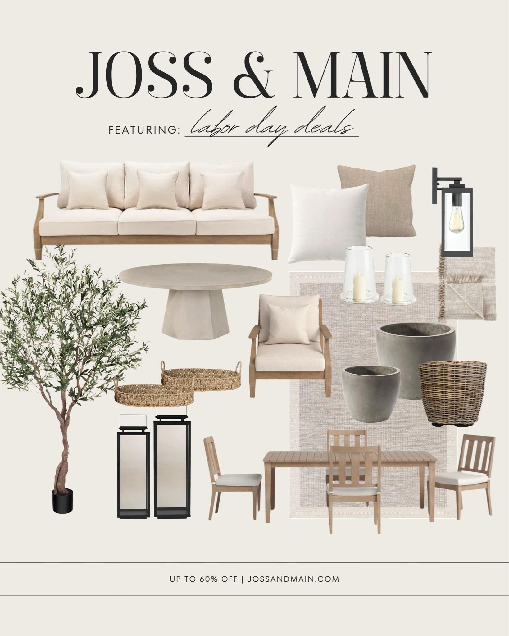 If you've been waiting to invest in timeless furniture and decor, now's the perfect time. The @jossandmain Labor Day Sale is here with up to 60% off, plus free shipping on many items. I'm linking some of my favorite pieces we've used and loved throughout our home, from furniture and lighting to bedding and decor. So many beautiful, timeless finds on sale right now!

#LTKHome #LTKSeasonal #LTKSaleAlert