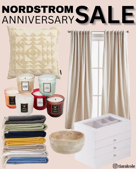 Transform your living space into a haven with the Nordstrom Anniversary Sale Home Decor! From cozy accents to statement pieces, discover incredible deals to elevate your home's style and make it truly unforgettable. #NordstromHomeDecorSale #NordstromFinds #NordstromAnniversarySale #NordstromEssentials #NordstromHomeDecor #SanctuarySetof2LinedLinenCurtainPanels #JaponicaSetof6PetitePedestalCandles #NovaCottonAccentPillow #BillieFringeCottonThrowBlanket #11-InchWoodServingBowl #WoodMultilevelJewelryBox

#LTKhome #LTKxNSale #LTKsalealert
