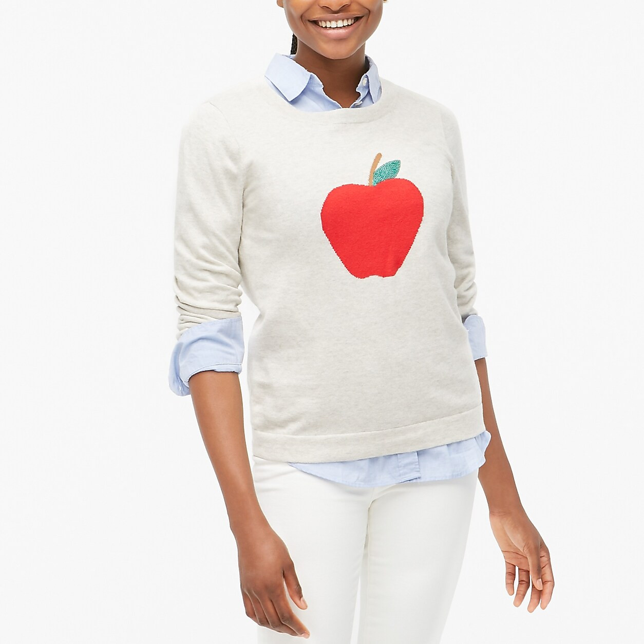 Apple Teddie sweater | J.Crew Factory