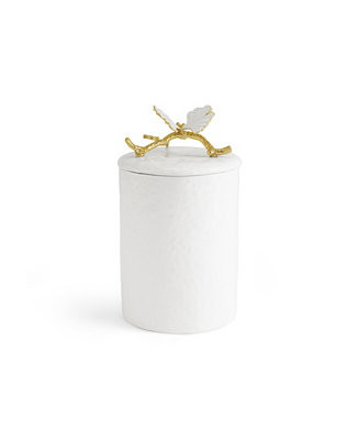 Michael Aram Butterfly Ginkgo Gold Medium Porcelain Canister - Macy's | Macy's