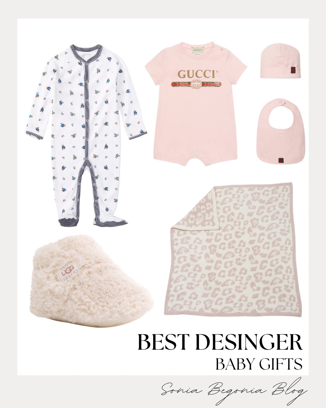 👶 BEST DESIGNER BABY GIFTS: Luxe Essentials for Little Ones! 🍼

Treat the newest arrival to the ultimate in luxury with these high-end nursery and wardrobe favorites! ✨

We are obsessed with these elevated pieces that make the perfect statement gifts for baby showers or new arrivals. Keep them cozy and stylish in a designer pink logo tee with a matching bib and beanie set. For nap time, layer a classic teddy bear print onesie with a plush pink leopard print blanket. Finish the look with the most adorable cream fuzzy UGG boots to keep those tiny toes warm and chic!

#BabyGifts
#DesignerBaby
#GucciBaby
#UggBaby
#LuxuryBaby
#BabyStyle
#NewMom
#BabyShowerGifts
#NurseryInspo
#BabyEssentials
#DesignerKids
#LTKBaby
#BabyOOTD
#LuxeBaby
#GiftGuide


#LTKFindsUnder50 #LTKBaby #LTKGiftGuide