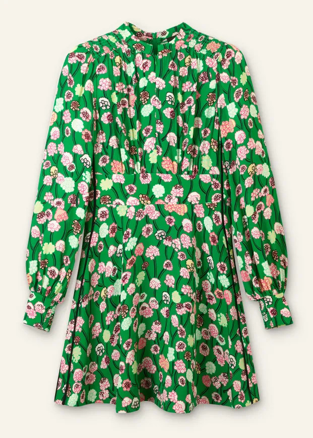 Lantana Flower Print Short Boho Dress | ME+EM US