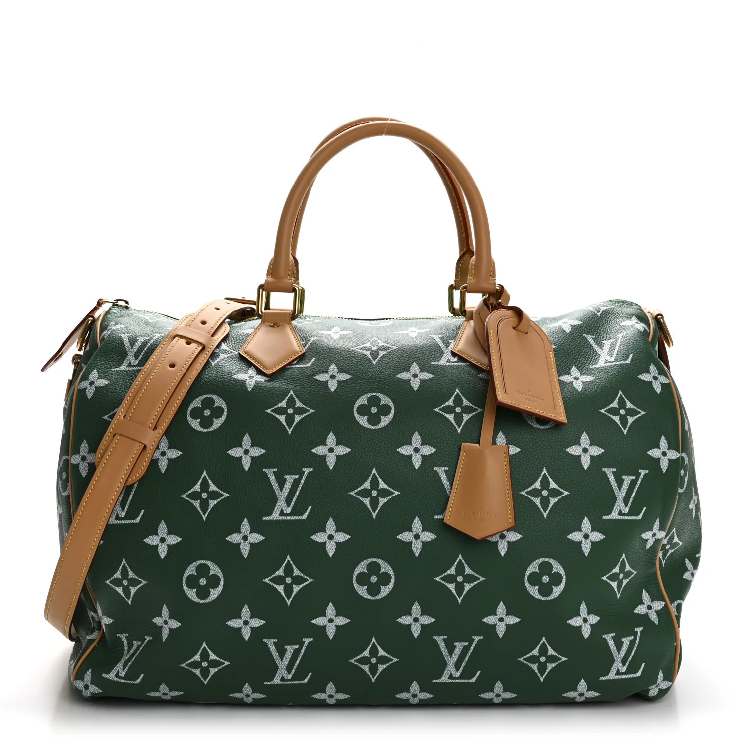 Louis Vuitton Calfskin Monogram Speedy P9 Bandouliere 50 Green 1736548 | FASHIONPHILE (US)