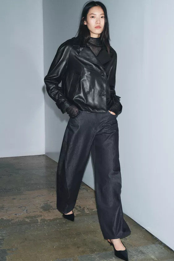 BALLOON DENIM PANTS ZW COLLECTION | Zara US