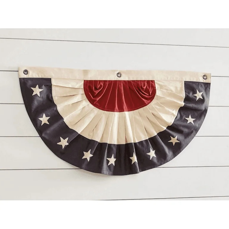 Heritage American Flag Bunting 36" W, 18" L | 250th Independence Day Red, White & Blue Patriotic ... | Walmart (US)
