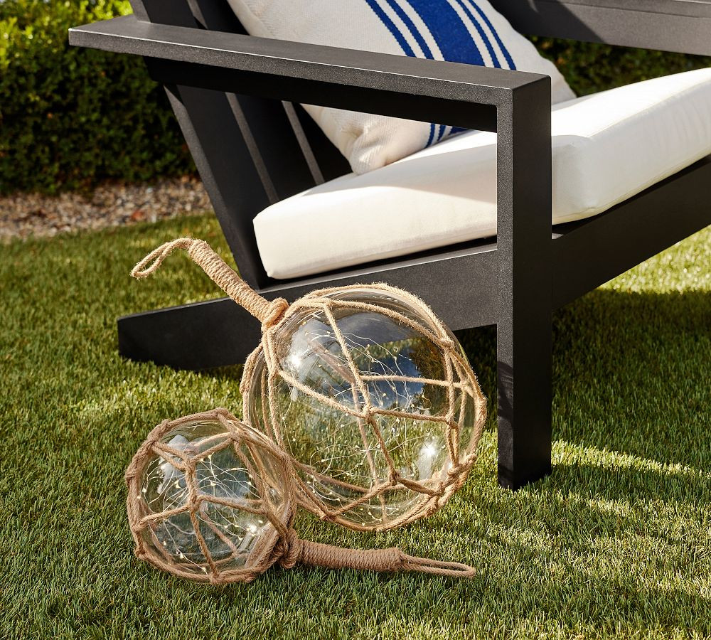 Lit Jute Wrapped Orbs - Set of 2 | Pottery Barn (US)