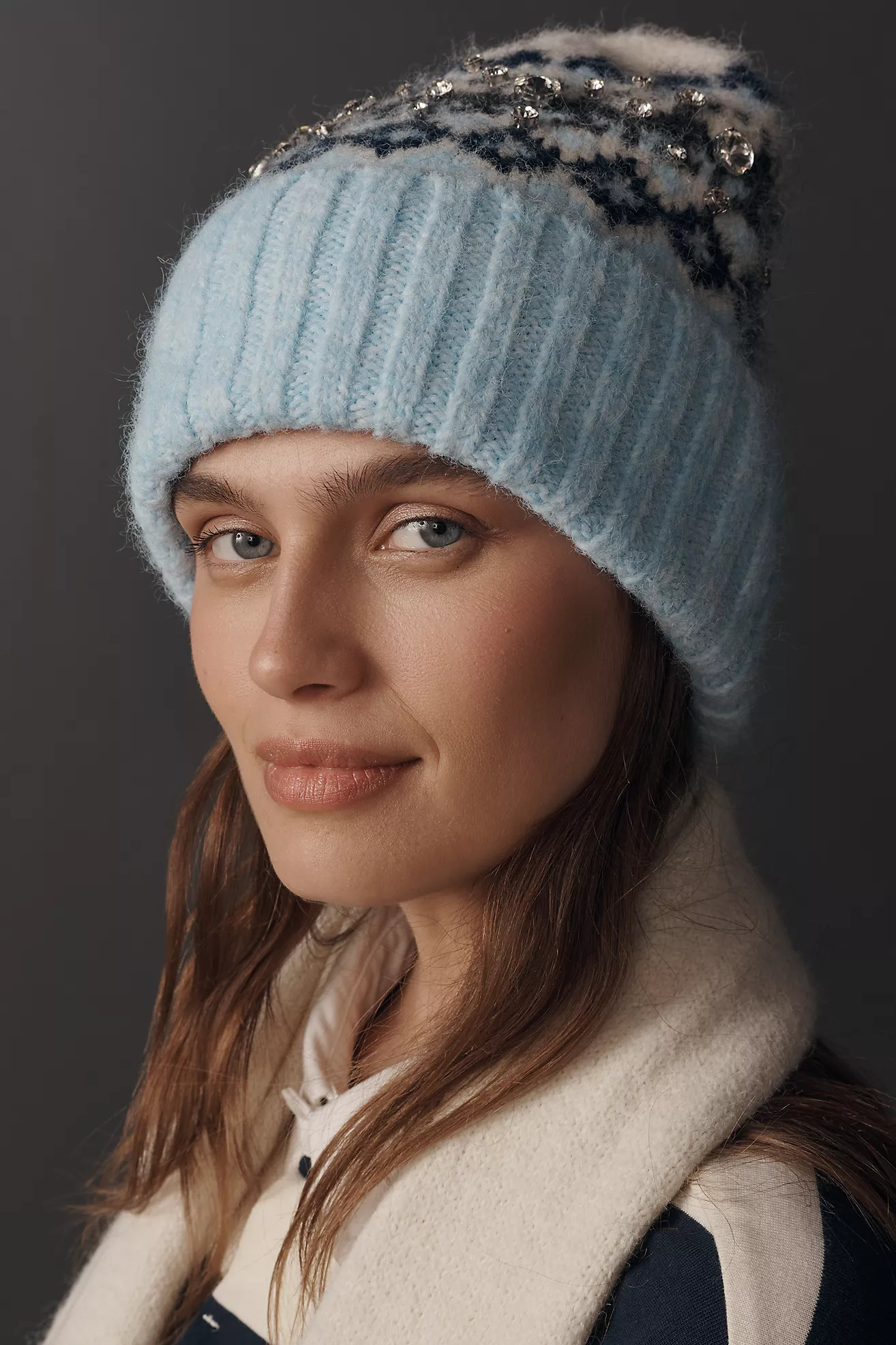 By Anthropologie Embellished Fairisle Beanie | Anthropologie (US)