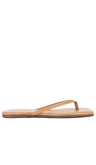 Lily Square Toe Flip Flop in Cocobutter | Revolve Clothing (Global)
