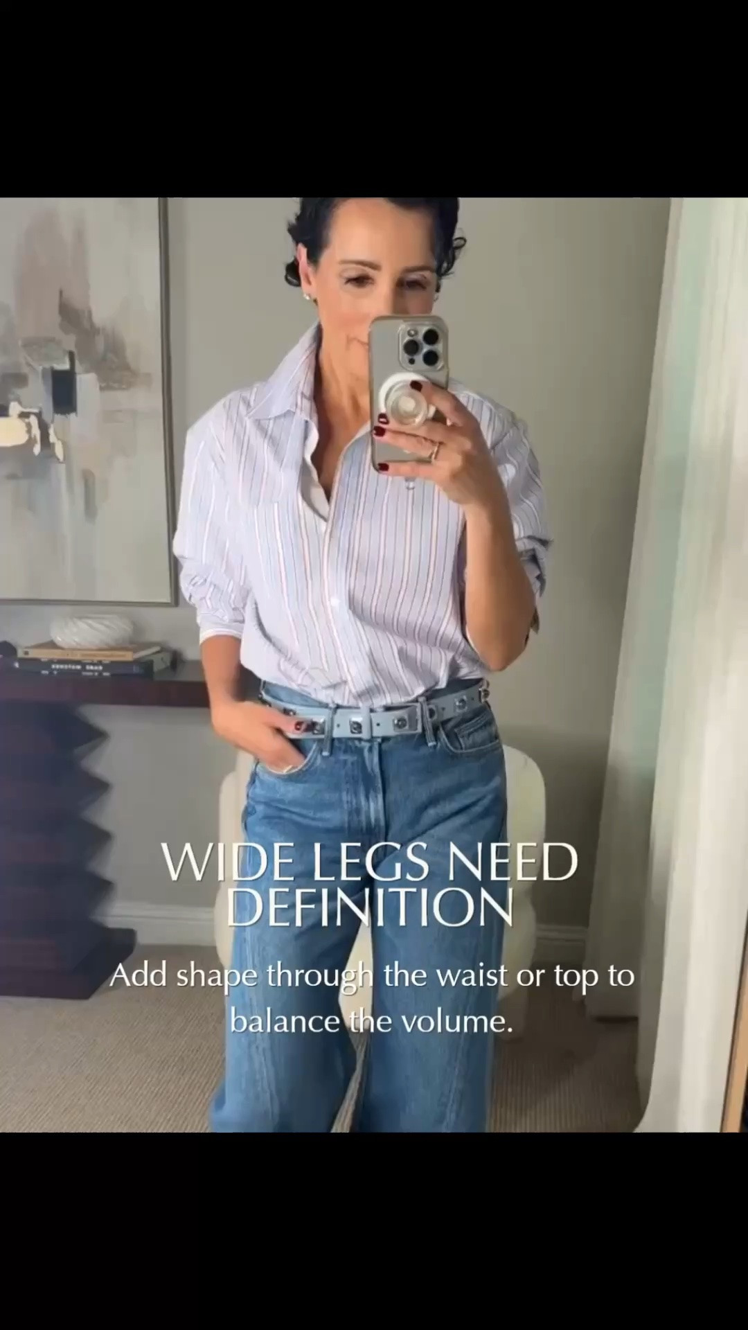 Wide leg jeans are all about balance. When you have more volume through the leg, adding definition at the waist or choosing a more structured top helps create a beautiful proportion. These small styling choices can completely change the way a silhouette comes together.

wide leg jeans, denim styling, outfit proportions, styling tips, classic wardrobe, fall outfit ideas, timeless style, women over 50 style, elevated casual style, jeans outfit, fashion tips, stylewitheugenia

#LTKootd #LTKSeasonal #LTKgrwm