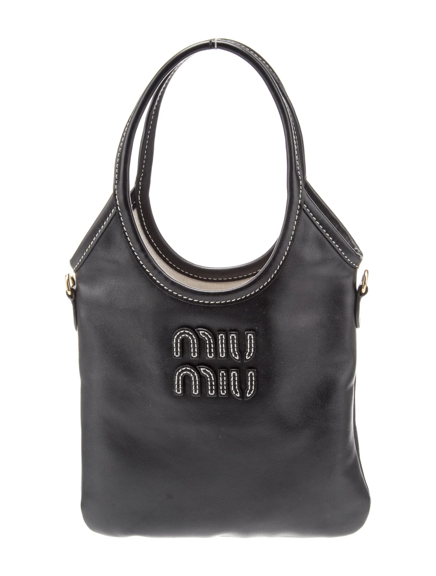 Miu Miu Signature Ivy - Black Handle Bags, Handbags - MIU239301 | The RealReal | The RealReal